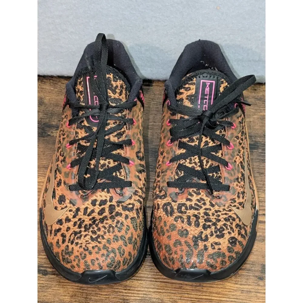 NIKE METCON Women's 9 LEOPARD CHEETAH TRAINER SNEAKER SHOE AT3160-096